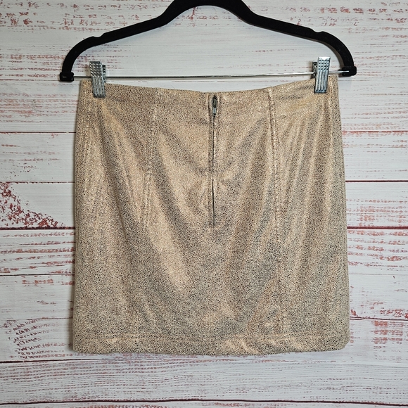 Free People rose gold metallic mini skirt - Picture 6 of 9